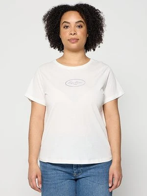 T-shirt z nadrukiem Pepe Jeans biały