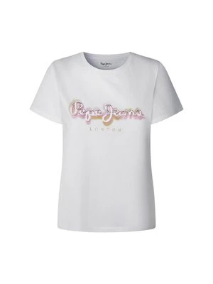 Zdjęcie produktu T-shirt z nadrukiem Pepe Jeans biały