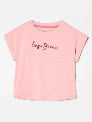 T-shirt z nadrukiem Pepe Jeans