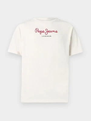 Zdjęcie produktu T-shirt z nadrukiem Pepe Jeans mleczny
