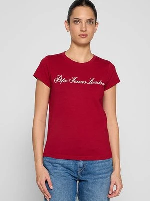 T-shirt z nadrukiem Pepe Jeans