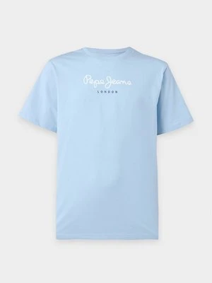 Zdjęcie produktu T-shirt z nadrukiem Pepe Jeans jasnoniebieski