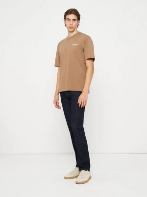 T-shirt z nadrukiem Pepe Jeans beżowy