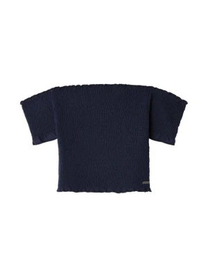 T-shirt z nadrukiem Pepe Jeans granatowy