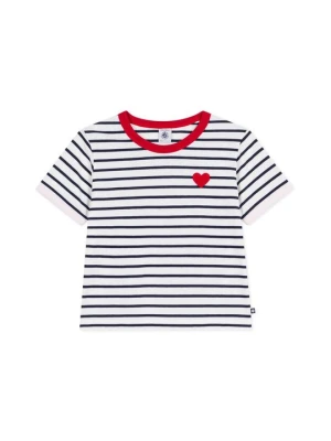 T-shirt z nadrukiem Petit Bateau biały