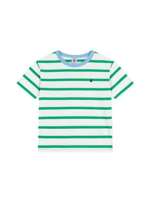T-shirt z nadrukiem Petit Bateau biały