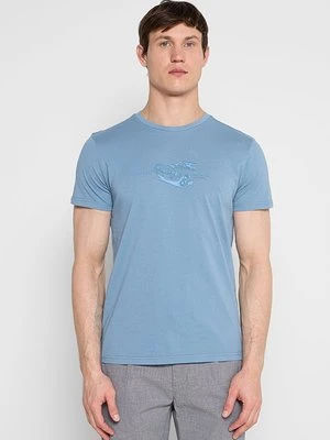T-shirt z nadrukiem Petrol Industries niebieski