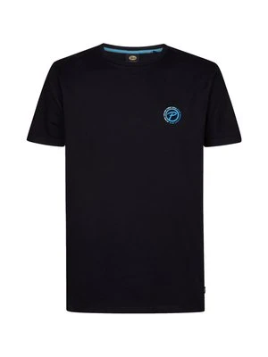 T-shirt z nadrukiem Petrol Industries czarny