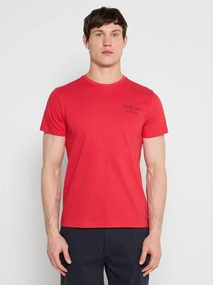 T-shirt z nadrukiem Petrol Industries czerwony