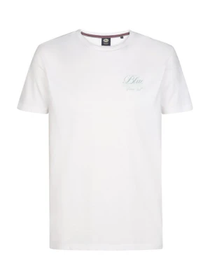 T-shirt z nadrukiem Petrol Industries biały