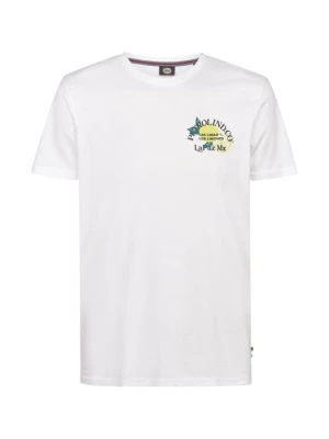 T-shirt z nadrukiem Petrol Industries biały