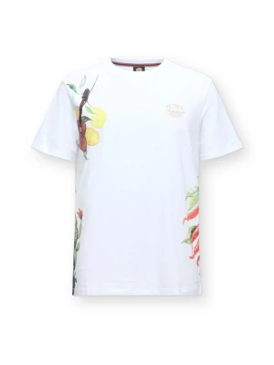 T-shirt z nadrukiem Petrol Industries biały