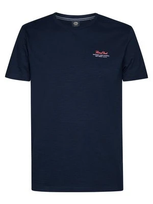 T-shirt z nadrukiem Petrol Industries granatowy