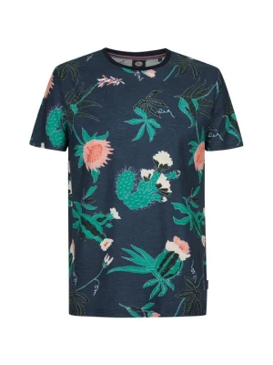 T-shirt z nadrukiem Petrol Industries granatowy