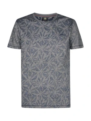 T-shirt z nadrukiem Petrol Industries granatowy