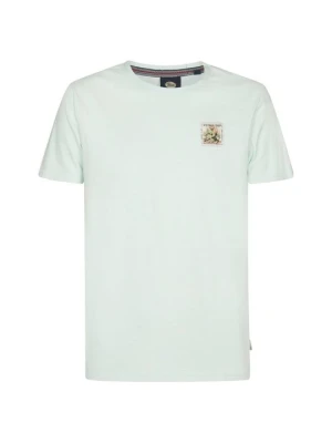 T-shirt z nadrukiem Petrol Industries miętowy