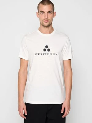 T-shirt z nadrukiem Peuterey biały