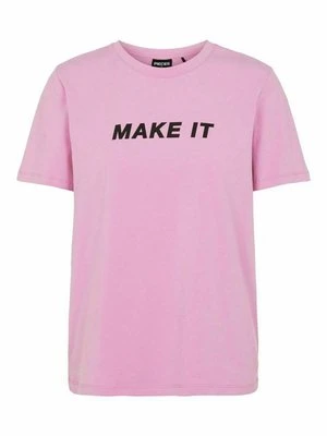 T-shirt z nadrukiem Pieces