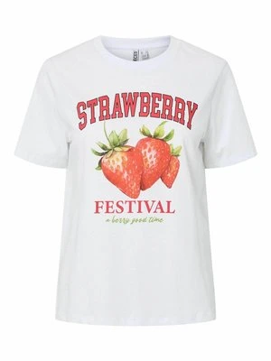 T-shirt z nadrukiem Pieces