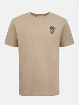 T-shirt z nadrukiem Pier One beżowy