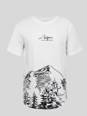 T-shirt z nadrukiem Pier One biały