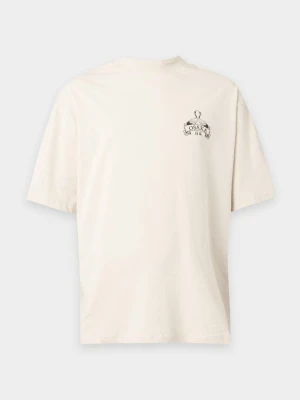 T-shirt z nadrukiem Pier One By Zalando beżowy