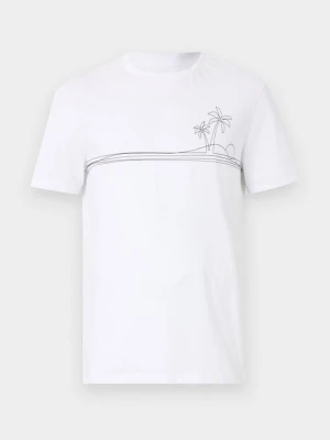 T-shirt z nadrukiem Pier One By Zalando biały