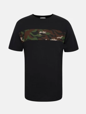T-shirt z nadrukiem Pier One By Zalando czarny