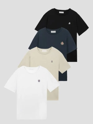 T-shirt z nadrukiem Pier One By Zalando czarny