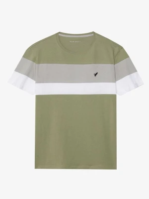 T-shirt z nadrukiem Pier One By Zalando khaki