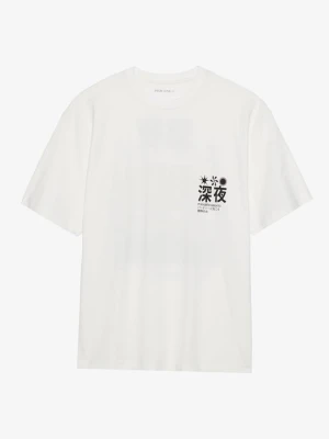 T-shirt z nadrukiem Pier One By Zalando mleczny