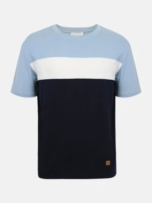 T-shirt z nadrukiem Pier One By Zalando niebieski
