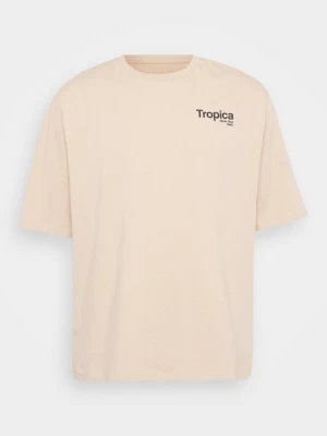 T-shirt z nadrukiem Pier One By Zalando tan