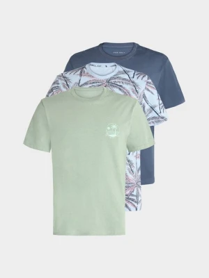 T-shirt z nadrukiem Pier One jasnozielony