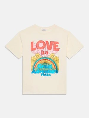 T-shirt z nadrukiem Pinko Up