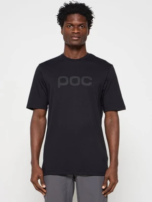 T-shirt z nadrukiem POC czarny