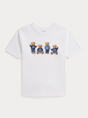 T-shirt z nadrukiem Polo Ralph Lauren biały