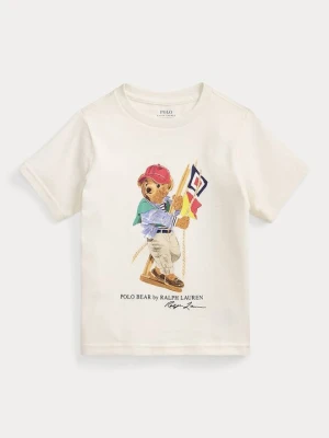 T-shirt z nadrukiem Polo Ralph Lauren biały