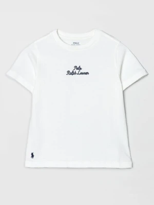 T-shirt z nadrukiem Polo Ralph Lauren biały