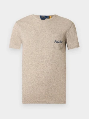 T-shirt z nadrukiem Polo Ralph Lauren szary