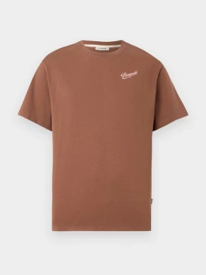 T-shirt z nadrukiem Pompeii brązowy