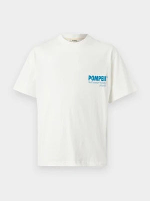T-shirt z nadrukiem Pompeii mleczny