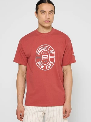 T-shirt z nadrukiem Pony brązowy