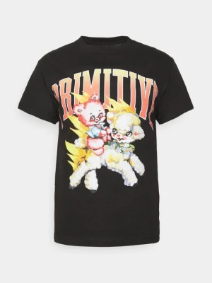 T-shirt z nadrukiem Primitive czarny