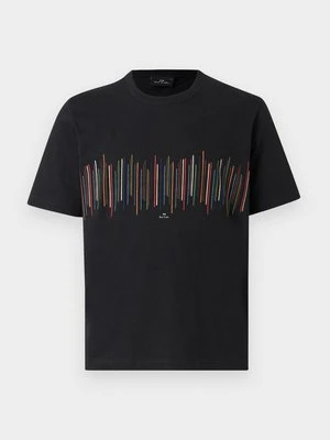 T-shirt z nadrukiem Paul Smith czarny