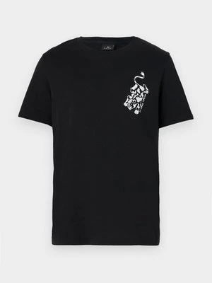 T-shirt z nadrukiem Paul Smith czarny