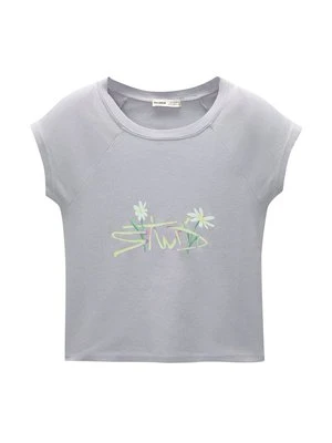 T-shirt z nadrukiem PULL&BEAR