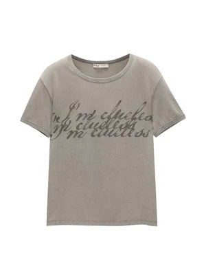 T-shirt z nadrukiem PULL&BEAR