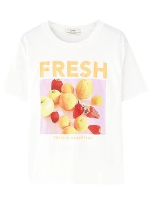 T-shirt z nadrukiem PULL&BEAR