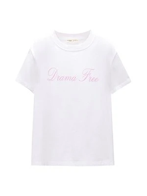 T-shirt z nadrukiem PULL&BEAR